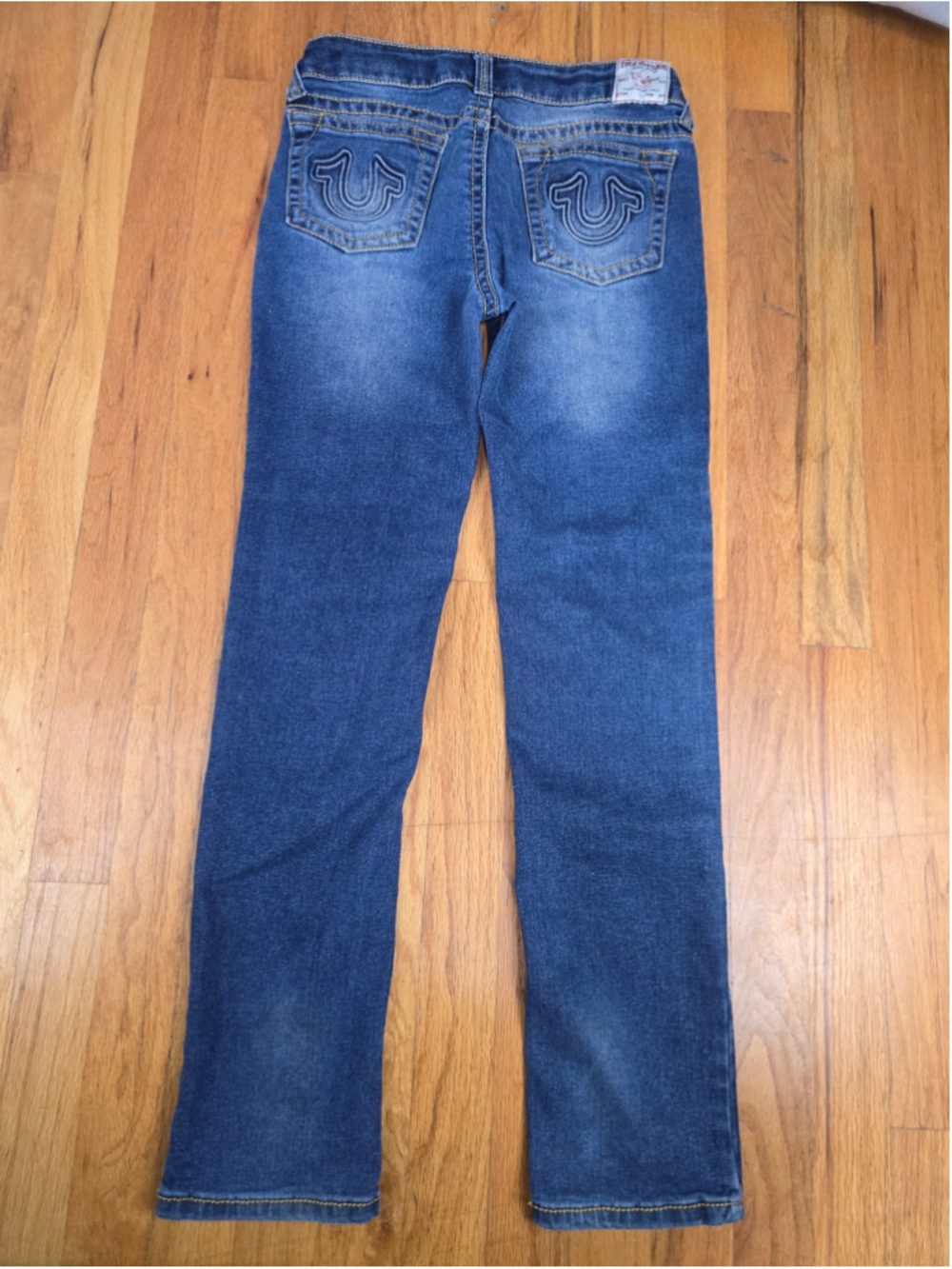 Boys True Religion Geno Relaxed Slim Jeans Size 12 Blue